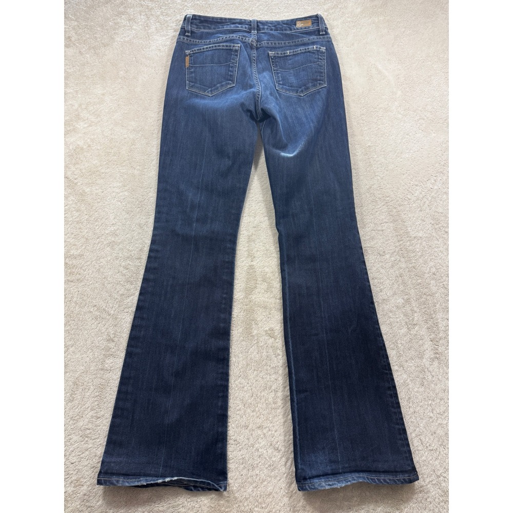 Paige Womens Rising Glen Bootcut Dark Wash Blue Jeans 28 Meas: 28x32.5 - Picture 2 of 7